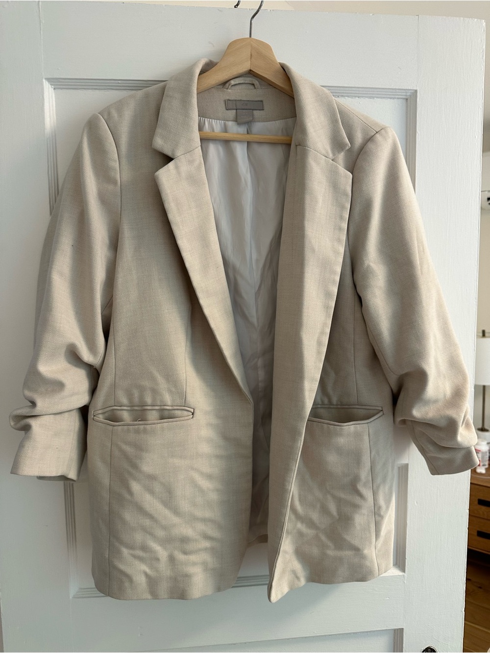 H&M Cream Tailored Blazer